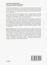 Carica l'immagine nel visualizzatore di Gallery, Stupore eucaristico. Per una mistagogia della messa «attraverso i riti e le preghiere»